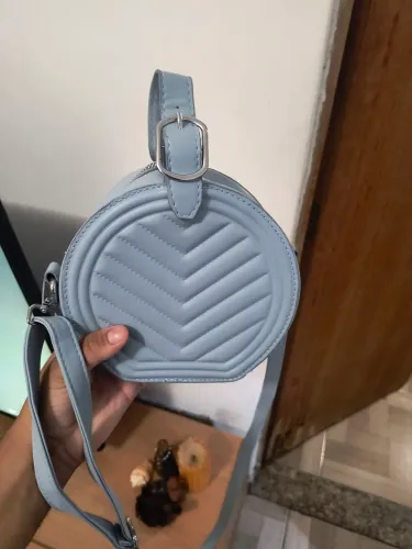 Bolsa transversal azul clara