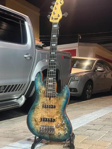 Baixo Camazon Luthier 5 Cordas ? Acabamento Natural Exclusivo / Visual Imponente