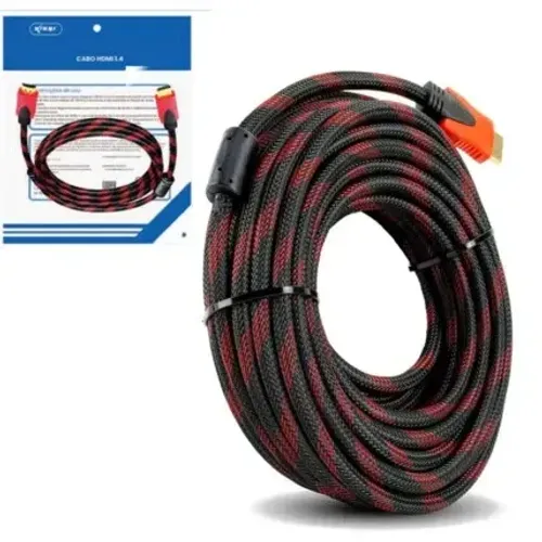 Cabo HDMI com 5 Metros V1.4 em Malha Trançada