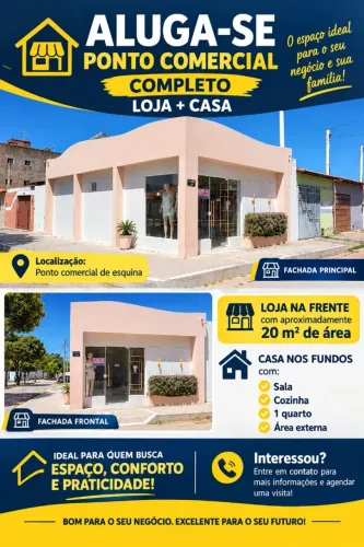 Ponto comercial completo mais Casa
