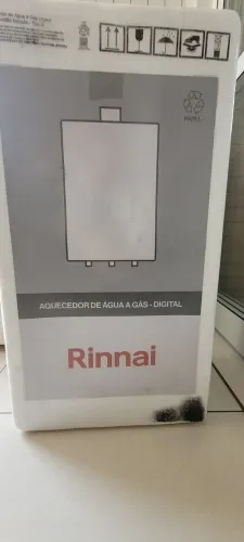 Aquecedor de água a gás GLP RINNAI 27litros