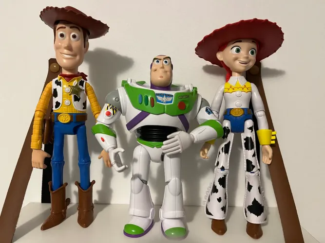 Woody, Jessie e Buzz - kit Toy Story