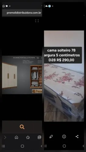 Guarda-roupa Portugal 100% MDF 6 Portas Prime Cinamomo/Arena Grátis 1 cama sol<br>R$ 1.699,99