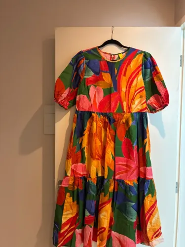 Vestido Farm com manga 