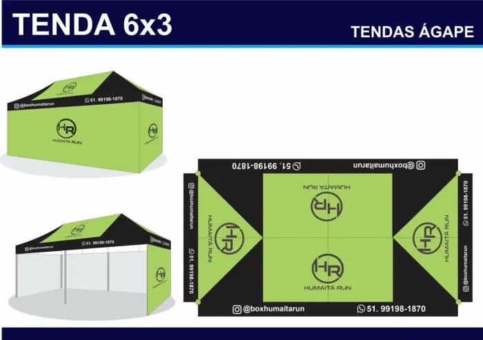 Gazebo Grande 3x6 metros Semi Novo