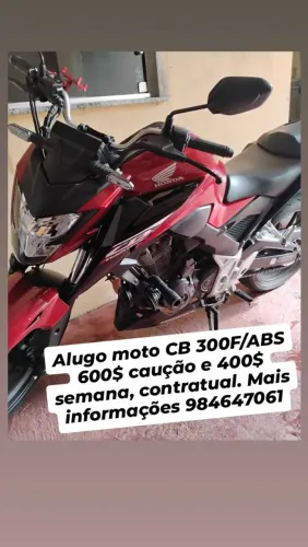 Aluguel Honda CB300F/ ABS
