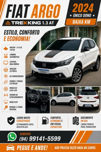 Fiat Argo Trekking 1.3 8V Flex Aut. 2024