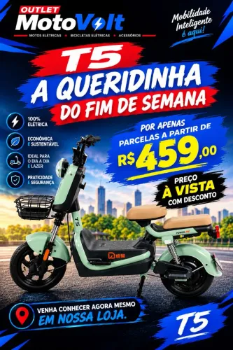? Scooter Elétrica T5 100% Elétrica - Parcelas a partir de R$ 459