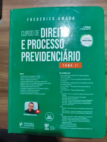 Livro Curso de Direito e Processo Previdenciário Tomo II - 2024
