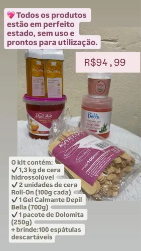 Kit epilação completo 