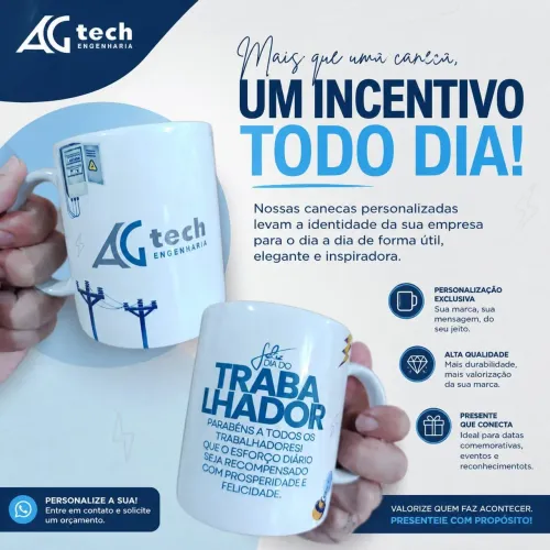 Canecas personalizadas de cerâmica 330ml