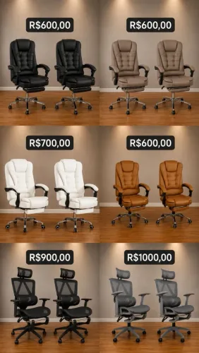 Cadeiras de Escritório PROMOÇÃO NOVAS 