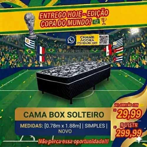 Cama Box Para Solteiro Simples