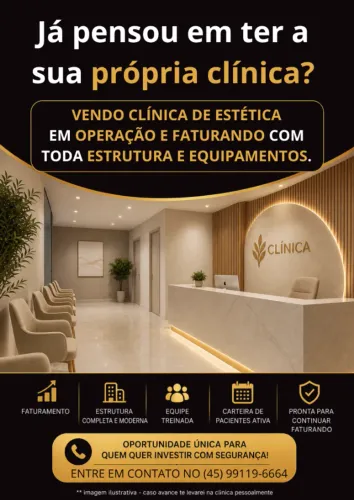 Vendo Clínica de Estética em Cascavel