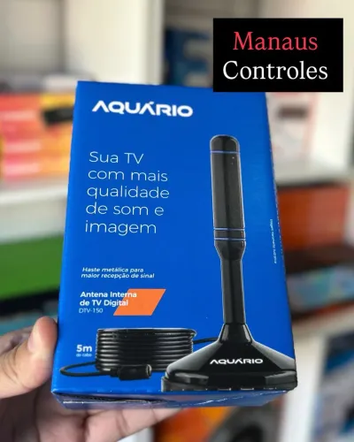 Antena Digital de Tv com cabo de 5 metros - Promoção