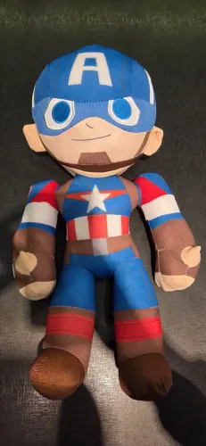 Pelúcia capitão América 37cm .Vingadores Marvel