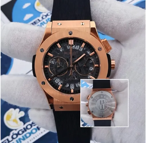 RELÓGIO HB BIG BANG CHNOGRAPH ROSE