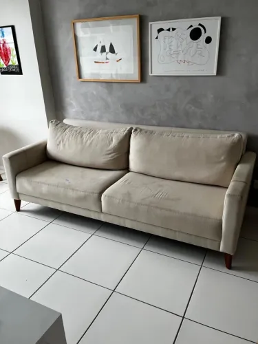 Sofá 2.5 em linho puro