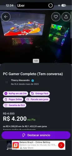 Vendo computador gamer?