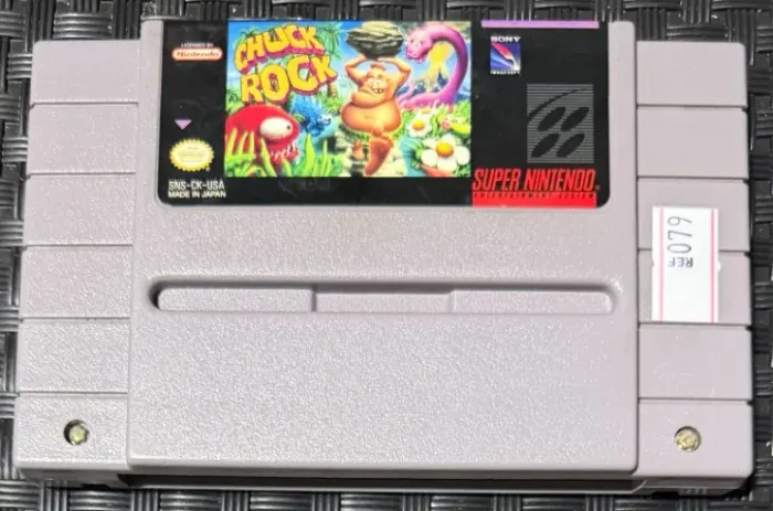 Chuck Rock Original SNES Super Nintendo