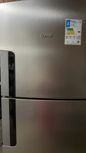 Geladeira Consul inox 