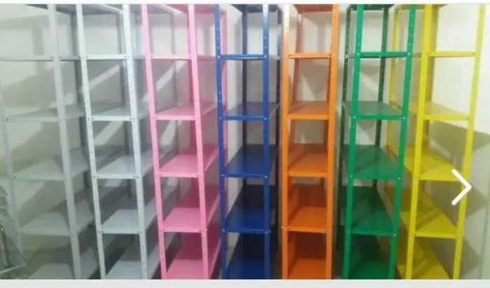 Estante de ferro com pintura eletrostática cinza novas