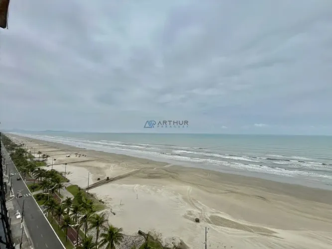 Apartamento Frente Mar à Venda em Praia Grande de 3 quartos, 3 banheiros, 1 vaga