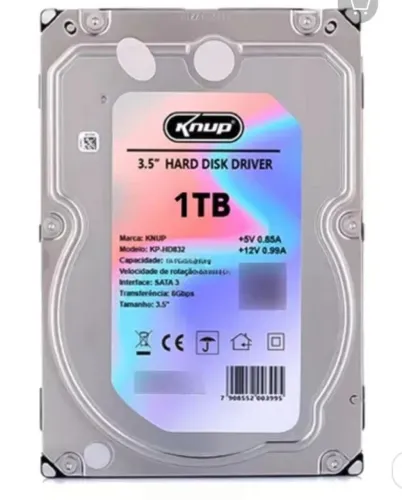 HD Interno 1tb Mais espaço e desempenho 