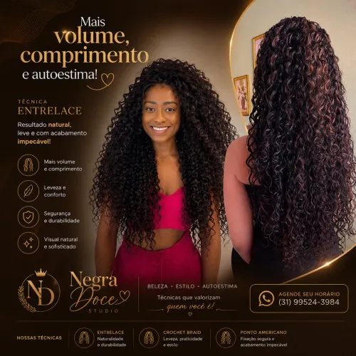 Entrelace , Crochet Braid e Ponto Americano