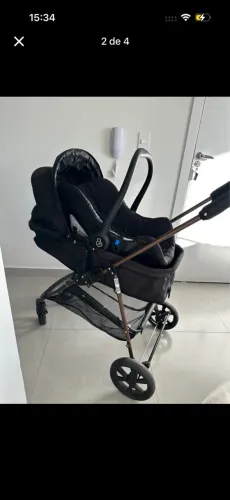 Carrinho Moisés e bebê conforto galzerano 