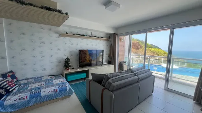 Apartamento para venda com 80 metros quadrados com 2 quartos em Mar e Céu - Guarujá - São 