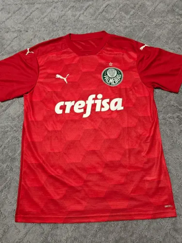 Camisa Puma Palmeiras Goleiro 2020 Vermelho tamanho G