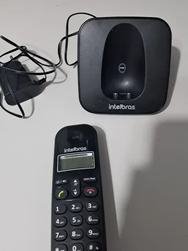 Telefone sem fio intelbras com identificador de chamada