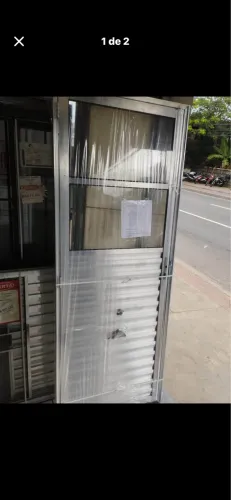 DIRETAMENTE DA FABRICA!!! PORTA DE ALUMÍNIO COM VIDRO FIXO