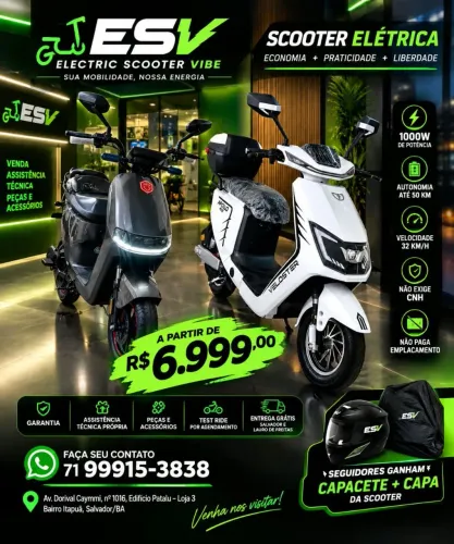 SCOOTER ELÉTRICA 0KM GARANTIA SOMOS LOJISTA E assistência técnica