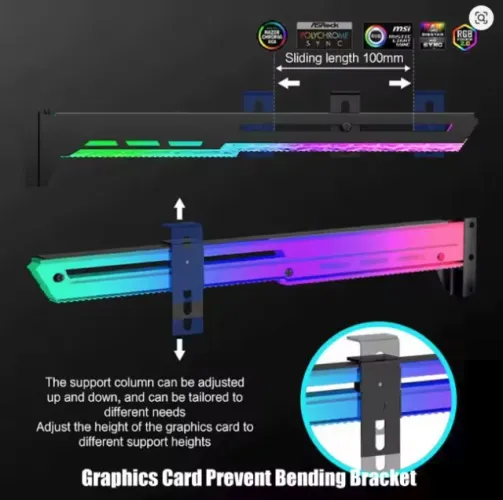 suporte horizontal placa de video, argb 3pin Novo lacrado!