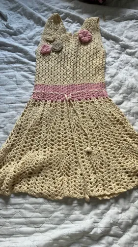 Vestido de crochê