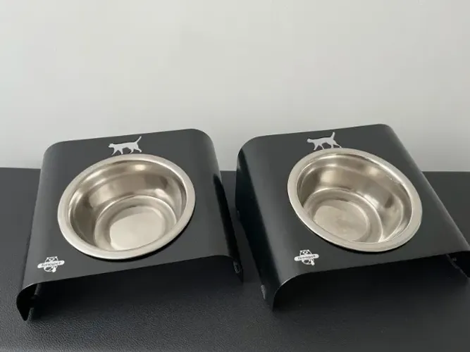 2 COMEDOUROS NOVOS INCLINADOS PARA GATOS OU CACHORROS