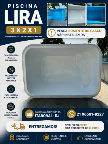 Piscina de Fibra Lira 