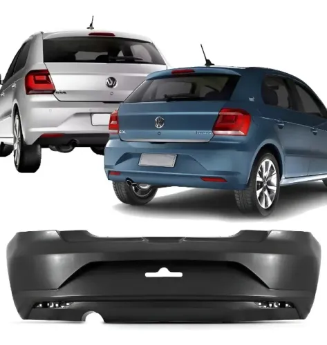 Parachoque Traseiro Gol G7 G8 16 A 18 2019 Liso Sem Refletor