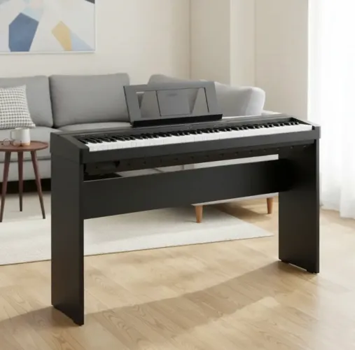 Kit Piano Yamaha Digital P-45 88 Teclas + Estante + Pedal + Banquinho