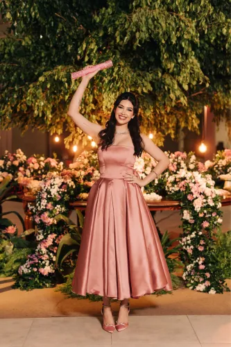 VESTIDO DE FESTA ROSA-CLARO - TOMARA QUE CAIA | ZIBELINE