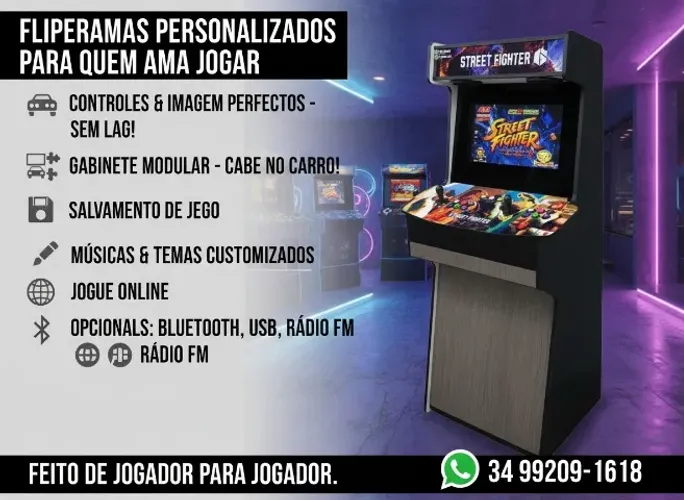 Fliperamas Arcades Personalizados - Vários Modelos