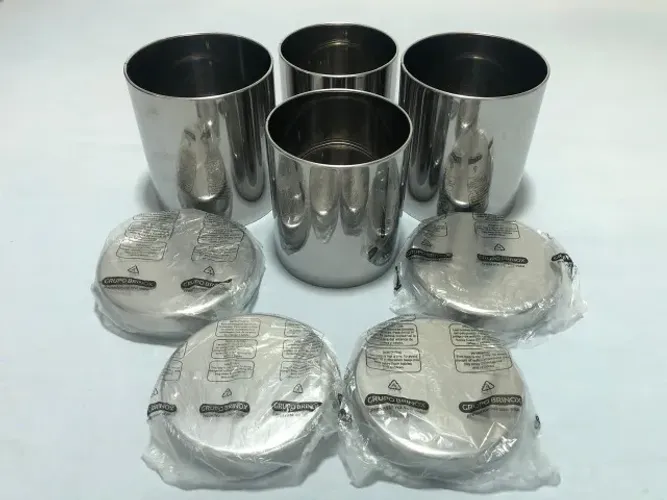 Conjunto de Mantimentos Brinox 04 peças. Novos.