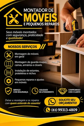 Montagem e desmontagem de Móveis 