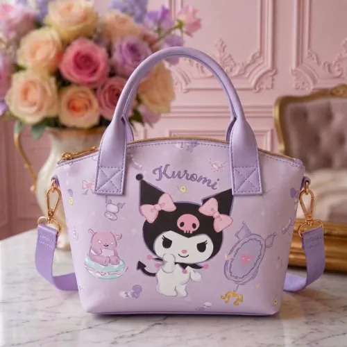 Bolsa Transversal Kuromi Kawaii Coleção Premium
