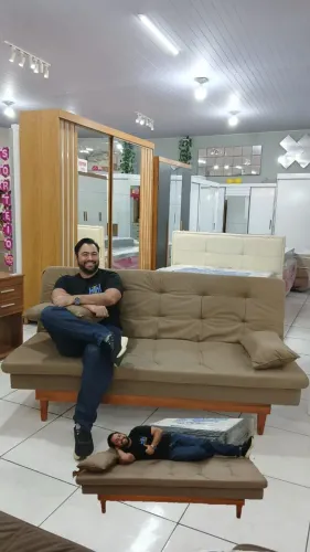 VENDO NOVO - sofá cama - sofá Maceió barato-estofado Retrátil 
