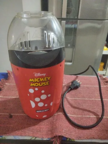 Pipoqueira Disney Mickey Mouse Mallory - Elétrica, Rápida e Prática