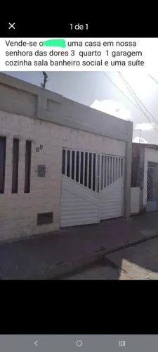 CASA PARA VENDA EM NOSSA SENHORA DAS DORES-SE