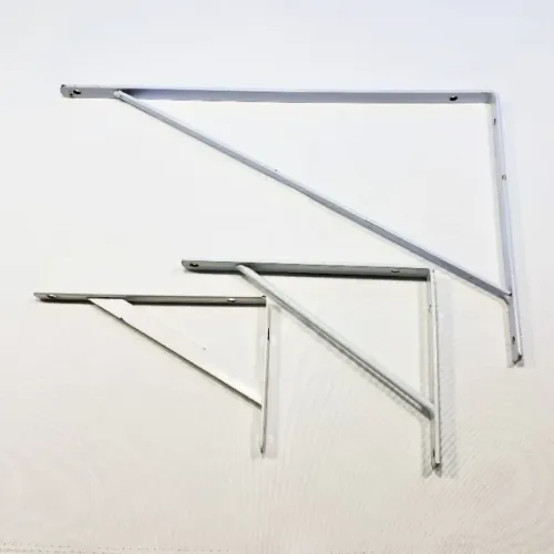 Cantoneiras de Aço Brancas Kit com 3 Unidades - Diversos Tamanhos